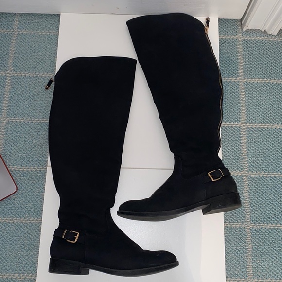 Steve Madden Knee High Boots with Gold Detail - Picture 1 of 8